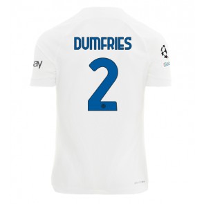 Inter Milan Denzel Dumfries #2 Bortatröja 2023-24 Kortärmad
